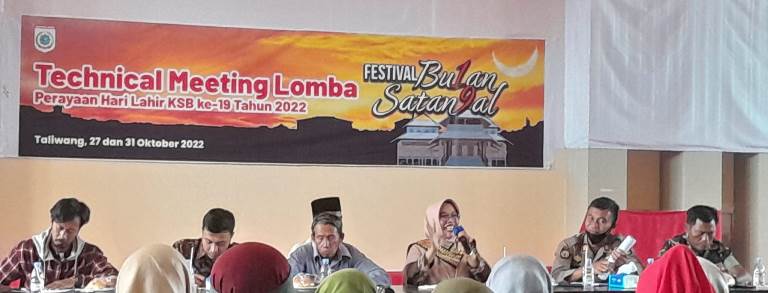 Festival Bulan Satangal, Dikbud KSB Gelar TM dan Beberkan Juknis