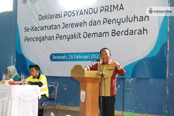 Bupati KSB Hadiri Deklarasi ‘Posyandu Prima’ Lingkup Pemerintah Kecamatan Jereweh