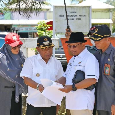 Bupati KSB Dampingi Ketua PT-NTB Tinjau Lokasi Pembangunan Kantor Pengadilan