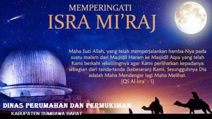 SELAMAT MEMPERINGATI ISRA MI’RAJ 2023-DINAS PERUMAHAN DAN PERMUKIMAN