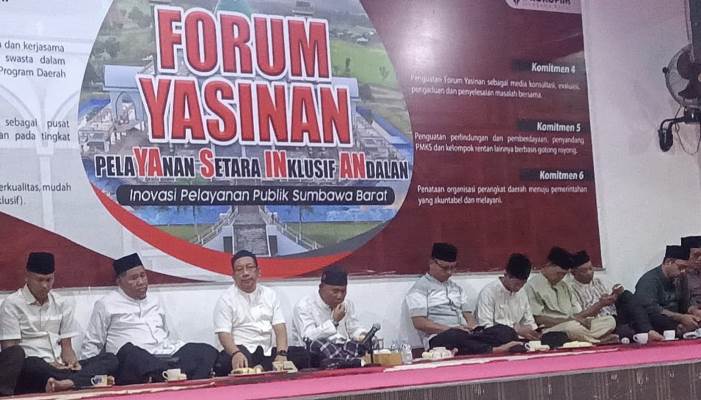 Saat Acara Forum Yasinan, Bupati KSB Ajak Semua Pihak Bangun Sinergitas