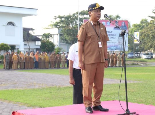 Saat Apel, Sekda KSB Bicara Persoalan APBDP ‘Luar Biasa’ 2023