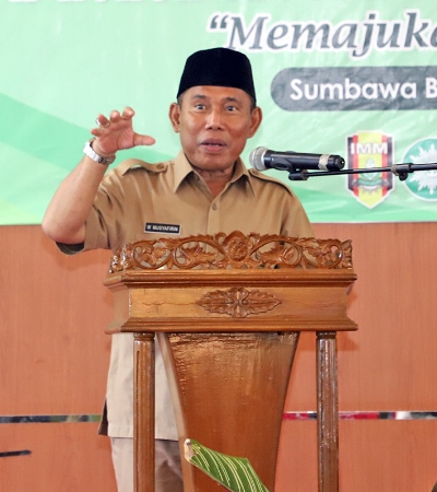 Bupati : Tukar Gulir SMA Muhammadiyah KSB Jadi Ruang Terbuka Hijau