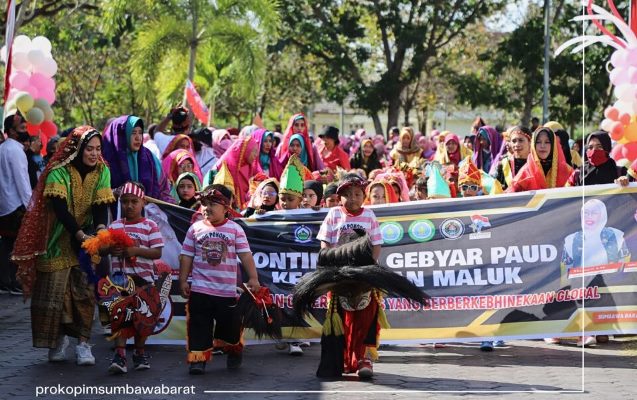 Kemeriahan Gebyar PAUD KSB Mendapat Apresiasi Bunda PAUD NTB