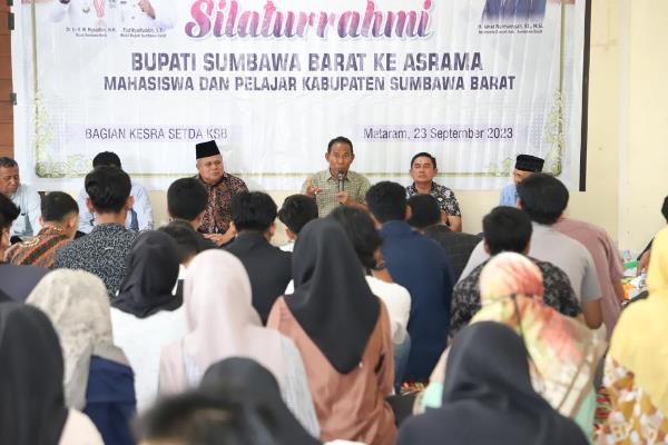 Aspirasi Mahasiswa, Bupati KSB Bertemu Pengurus Hipmasbar Mataram