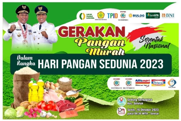 Sambut Hari Pangan Sedunia, DKP KSB Gelar Gerakan Pangan Murah