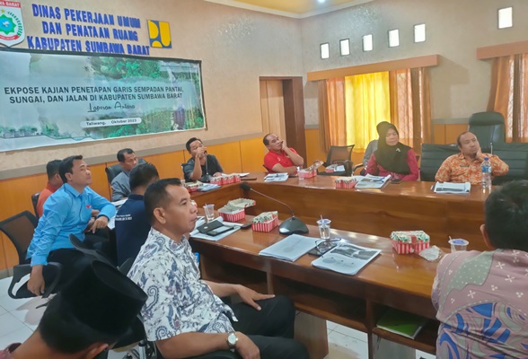 DPUPR KSB Bahas Ulang Garis Sempadan Pantai, Sungai dan Jalan