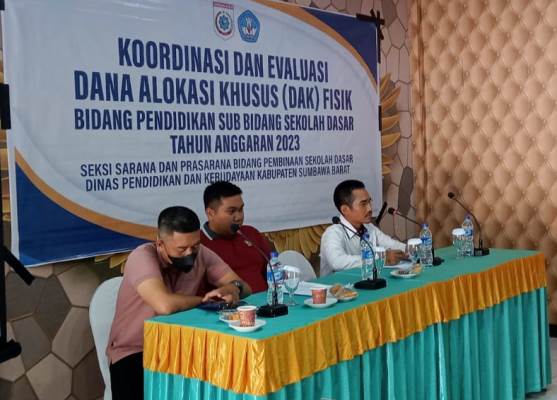 Dikbud KSB Laksanakan Rakor dan Evaluasi DAK Fisik Bidang SD