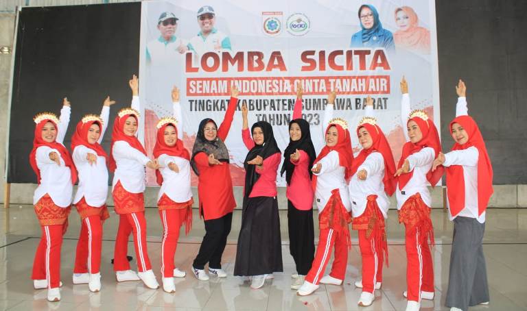 Sambut Harla Ke-20, Pemerintah KSB Gelar Lomba Senam SICITA