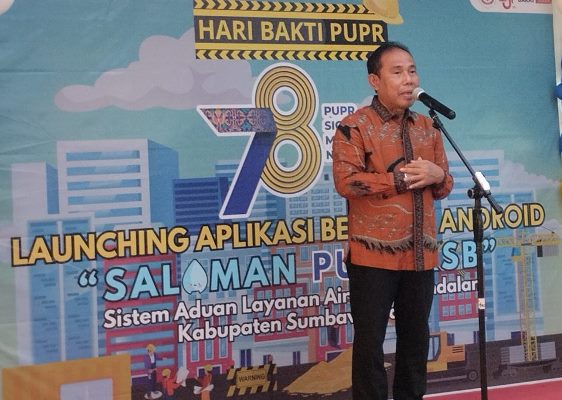 Momen HUT PUPR Ke-78, Bupati Lounching Aplikasi SALAMAN PUPR KSB