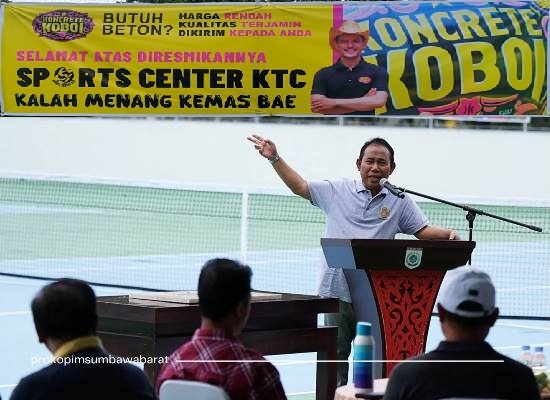 Resmikan Sport Center KTC, Bupati KSB Apresiasi Dukungan Perusahaan